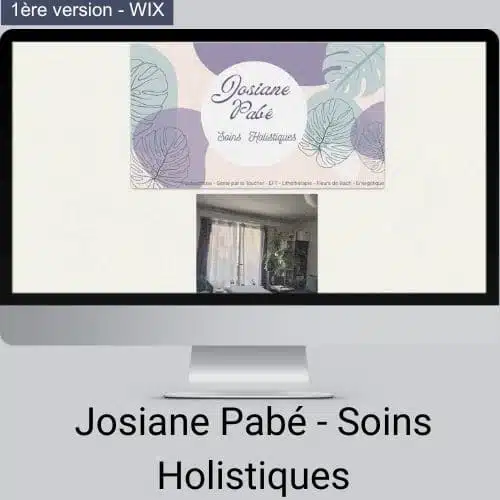Fiche client : Site de Josiane Pabé - Soins Holistiques - wix