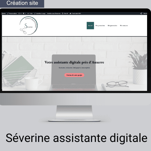 site de Séverine assistante digitale