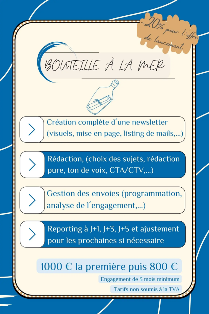 Offre - bouteille à la mer