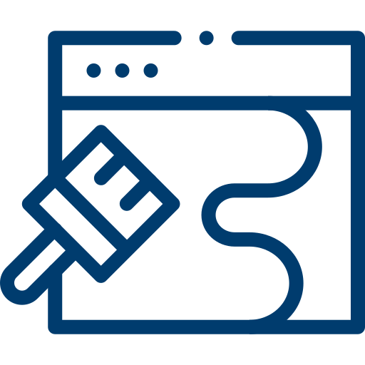 un carré avec un pinceau